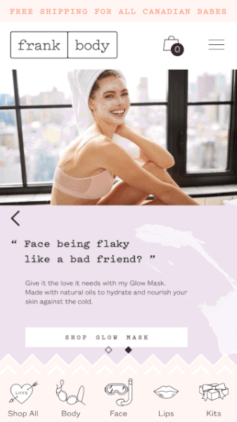 Use top navigation menu